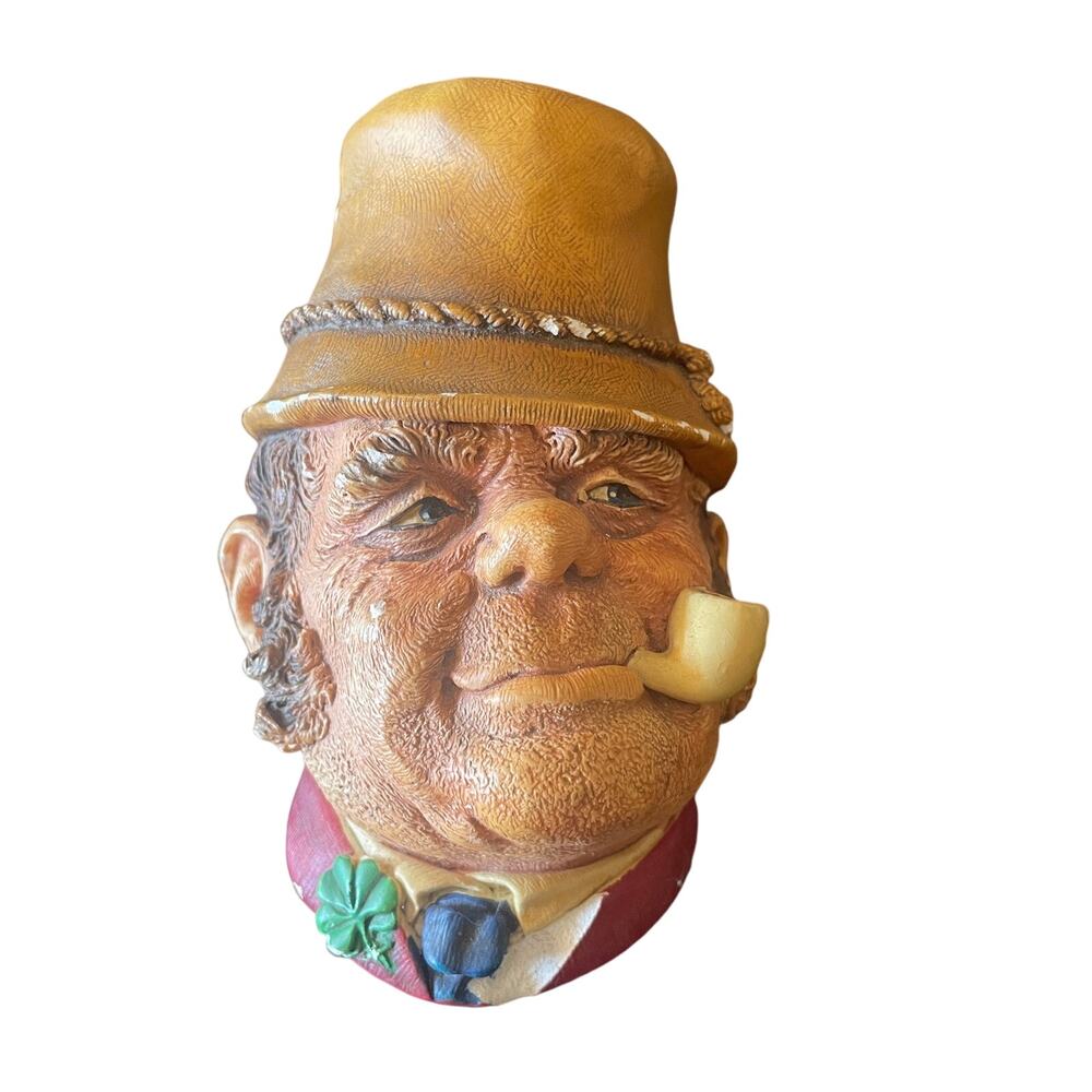 Vintage Bossons Paddy Irish Chalkware Head 1970's Congleton England